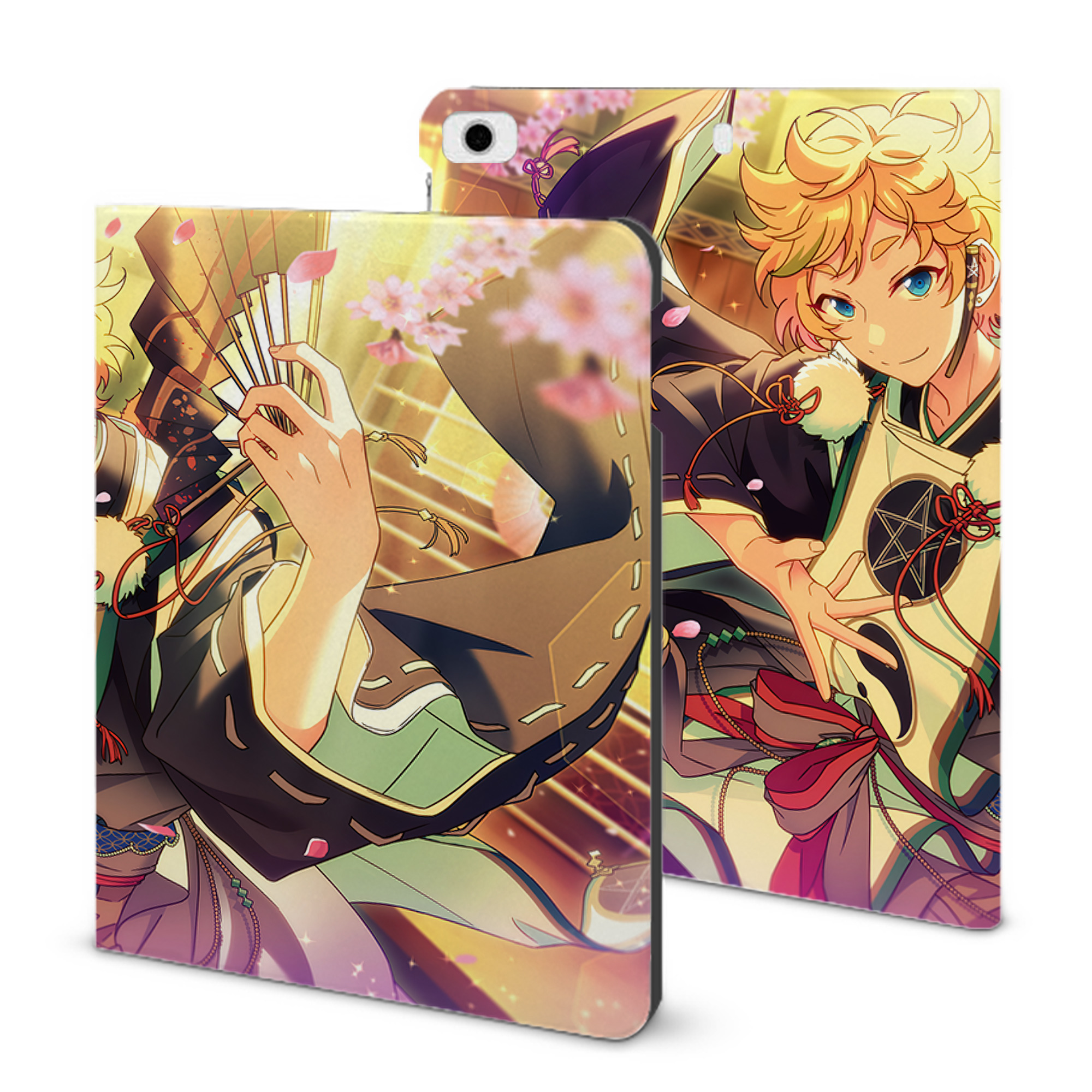 （画像用） あんさんぶるスターズ! Ensemble Stars IPad ケース ブック型 PUレザー TPU 耐衝撃 軽量 薄型 ペン収納なし 全面保護 IPad 各モデル対応